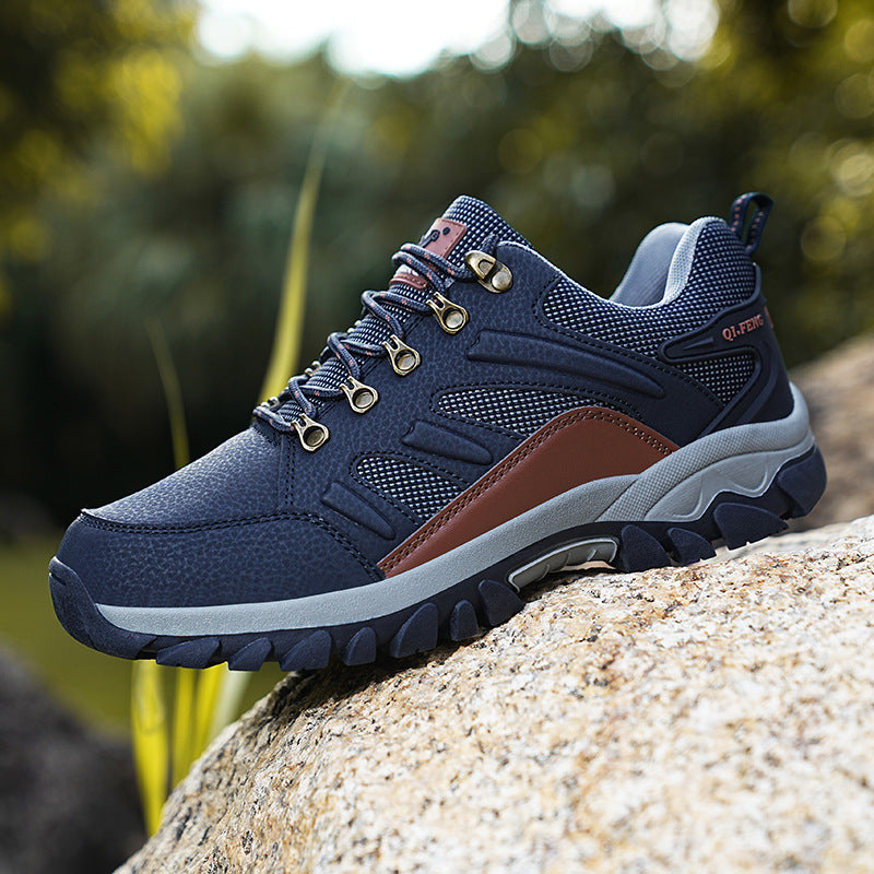 Men's winter fleece-lined couple cotton shoes outdoor sports climbing casual shoes women's hiking factory wholesale