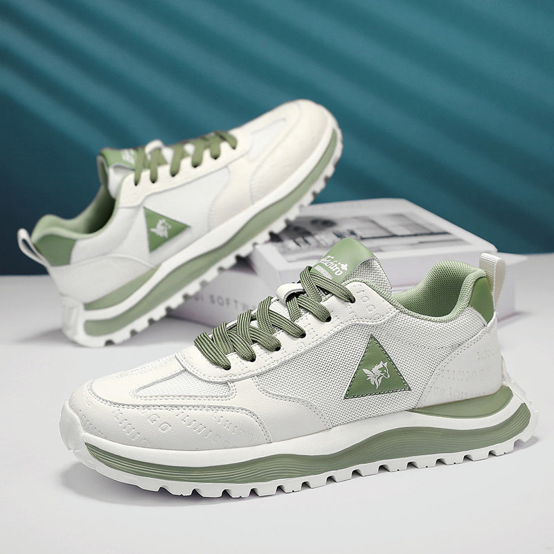 Summer Sports Shoes for Men, Casual Running Shoes, Breathable Mesh Shock-Absorbing Lightweight Soft-Soled British Style Men's Shoes, Moral Training Shoes