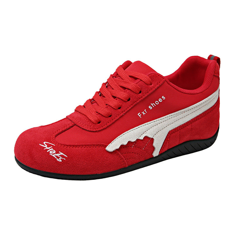 Red Racing Training Shoes for Women, New Mesh Breathable Running Shoes, Sports Casual Shoes, Apple Shoes, Leather K09