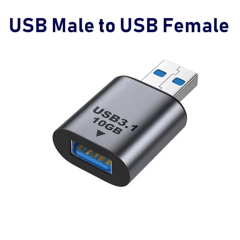 USB A to Type-C Adapter USB 3.1 OTG Adapter Mobile Phone Laptop Fast Charging Converter 10Gb Data Transfer Cable Connector