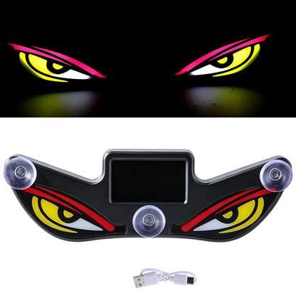 2026Solar LED Devil Eyes Windshield Warning Flashing Signal Indicator Car LED Ambient Lights with Suction Cup for Auto Window
