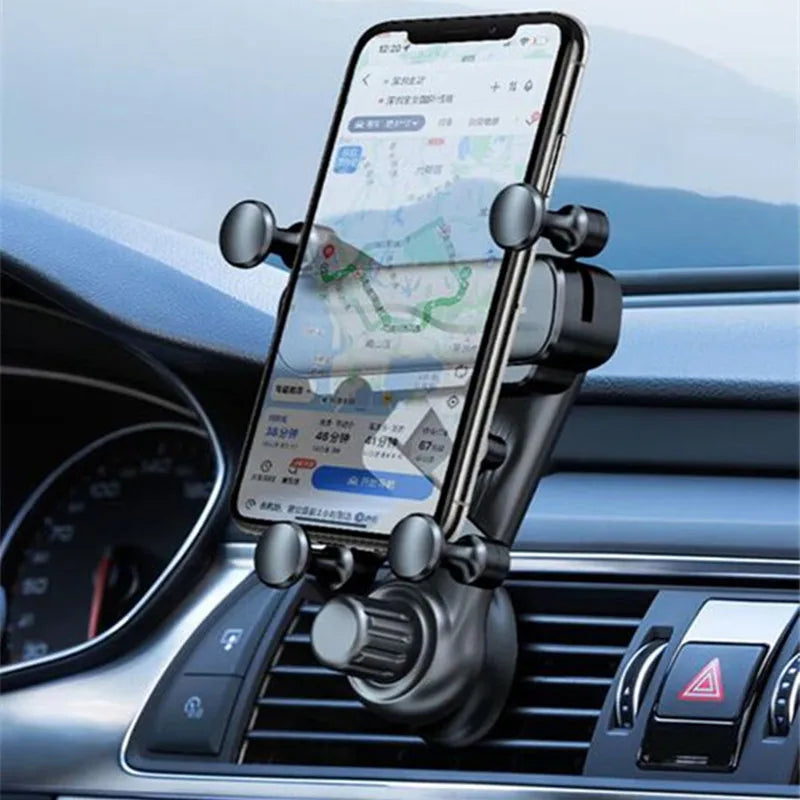 Gravity Car Phone Holder Car Air Vent Phone Mount Universal Shockproof Holder Mount for 4.7-7 Inch Mobile Phone GPS Clip New