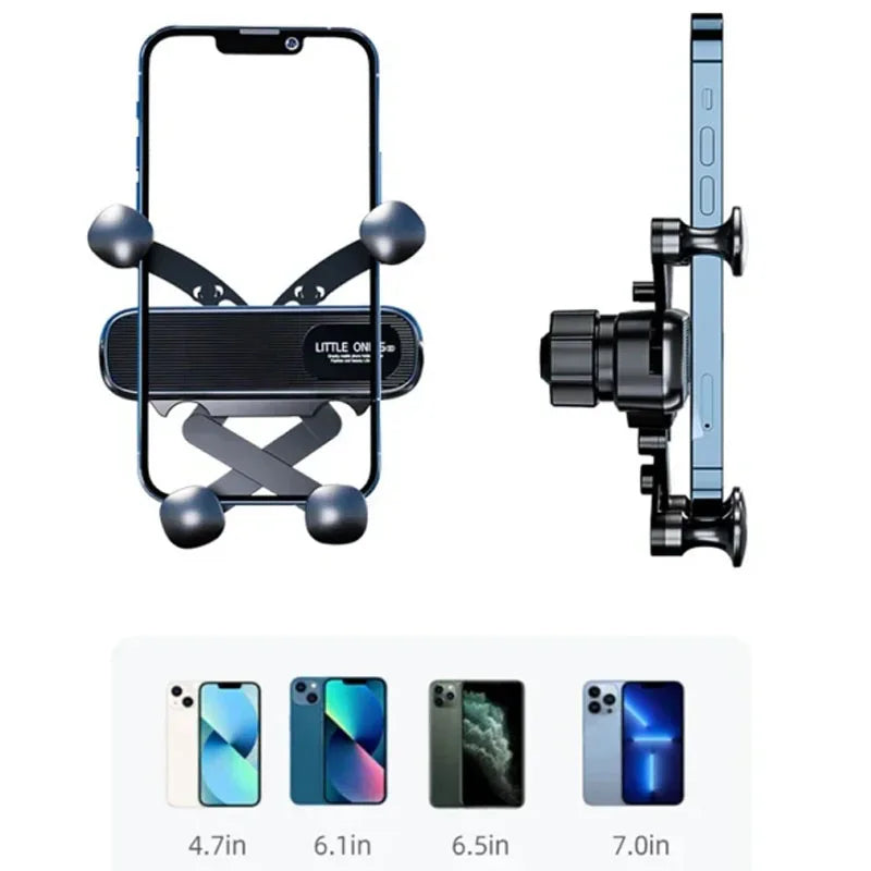 Gravity Car Phone Holder Car Air Vent Phone Mount Universal Shockproof Holder Mount for 4.7-7 Inch Mobile Phone GPS Clip New