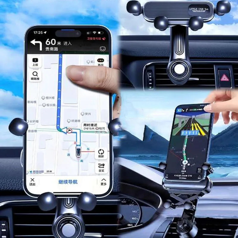 Gravity Car Phone Holder Car Air Vent Phone Mount Universal Shockproof Holder Mount for 4.7-7 Inch Mobile Phone GPS Clip New