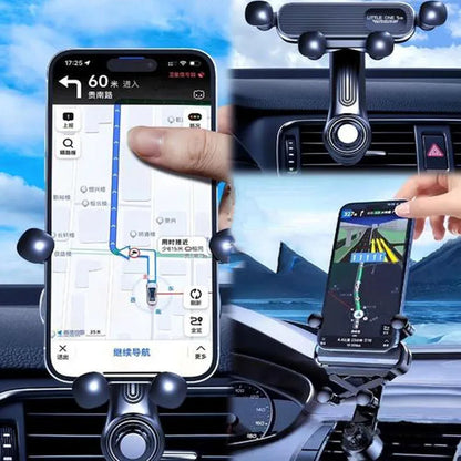 Gravity Car Phone Holder Car Air Vent Phone Mount Universal Shockproof Holder Mount for 4.7-7 Inch Mobile Phone GPS Clip New